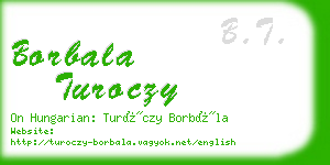 borbala turoczy business card